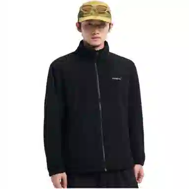 探路者  纯色拉链连帽三合一  防水保暖透气防风冲锋衣 男款 黑色
