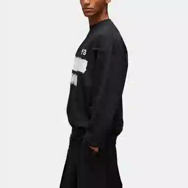 Y-3 SS25 Black Sweatshirt