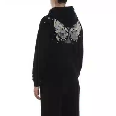 纪梵希 字母印花连帽套头长袖卫衣 男款