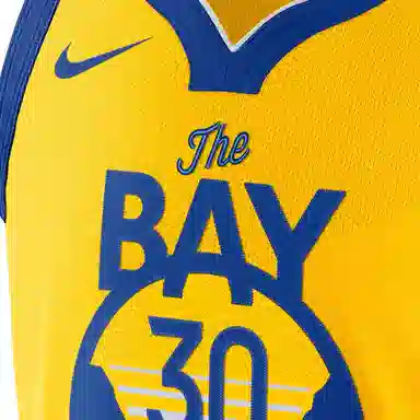 Nike NBA Jersey Golden State Warriors Curry Yellow