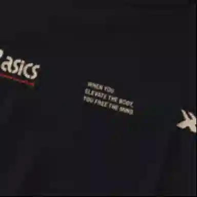 Asics Crew Neck Long Sleeve Tee Black