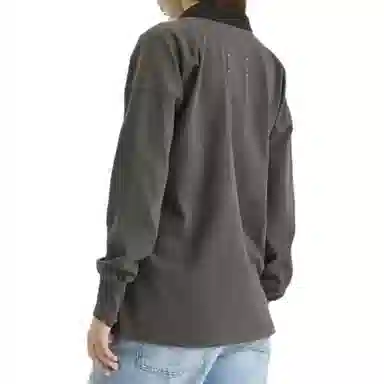 Maison Margiela Long Sleeve Polo Anthracite