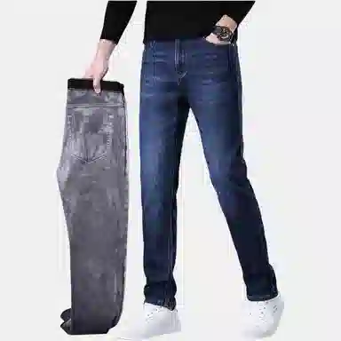 太子龍 时尚修身中腰牛仔裤 男款