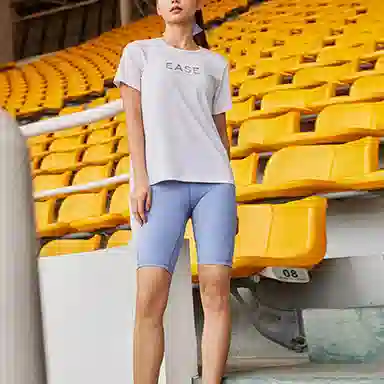 乔丹 纯色修身运动健身骑行健身短裤 女款