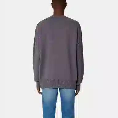 AMIPARIS Logo Crewneck Sweater Grey