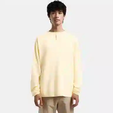 Fear of God Essentials FW21 Thermal Henley Ls ButtercreamCream T