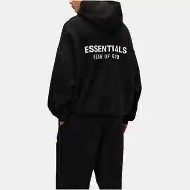 Fear of God Essentials FW24 Holiday Core Hoodie Meteorite Black