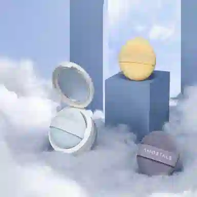 尔木萄  星云散粉套装粉扑 打底不吃粉易上妆 三枚