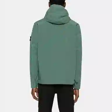 Stone Island Hooded Zip Jacket Green