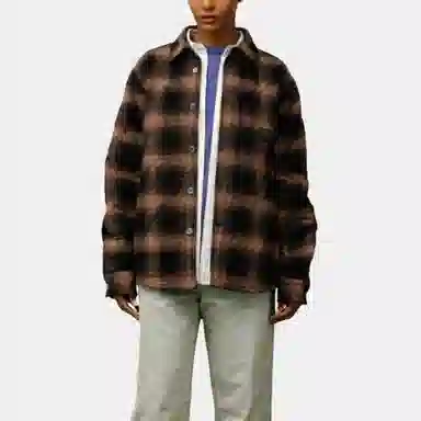 Stussy FW25 QUILTED PLAID SHIRT JACKET