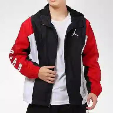 Jordan Logo Windbreaker Jacket Black