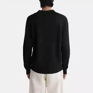 COS Textured Polo Knit Long Sleeve