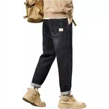 金盾 韩版休闲弹力直筒牛仔裤 男款