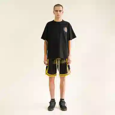 False Perception Graffiti Print Tee Black