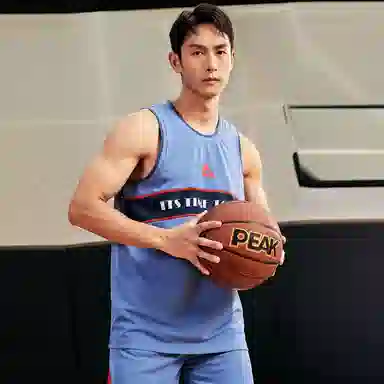 匹克 篮球训练系列 吸湿透气篮球套装 男款 灰蓝