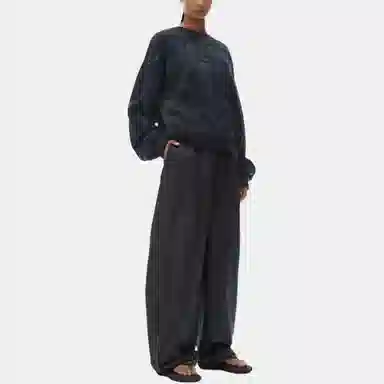 Alexander Wang Logo Crewneck Sweatshirt Black