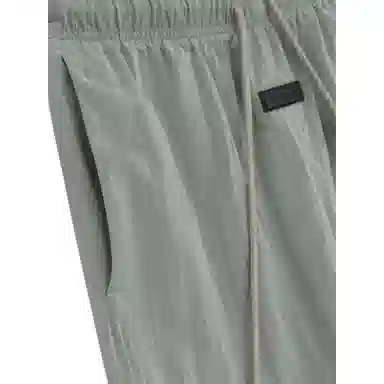 Fear of God Essentials SS24 Crinkle Nylon Running Short Seal Gray