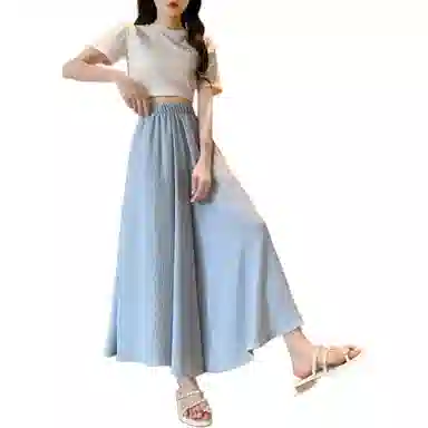 棉致 简约纯色舒适休闲长裙 女款