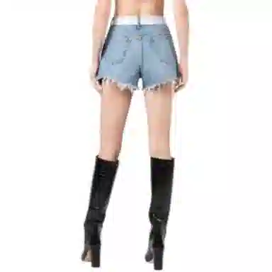 Alexander Wang Bite Series Blue Denim Shorts