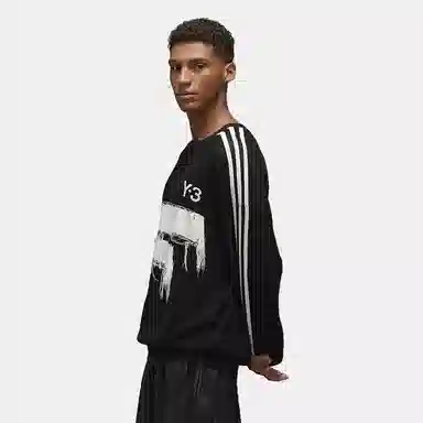 Y-3 GFX Knit Crew Black