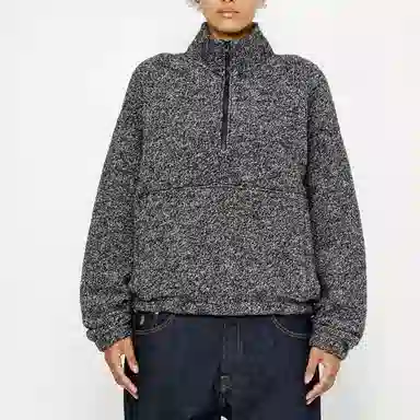 Stussy Wool Blend Sherpa Mock Neck