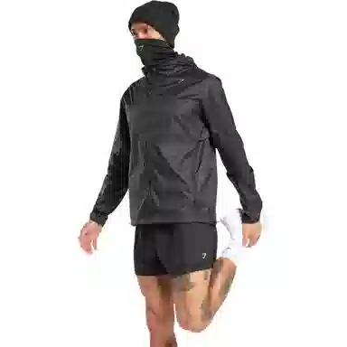 GYMSHARK Running Windbreaker Black