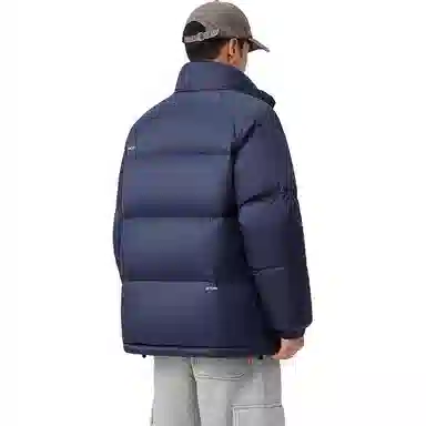 鸭鸭 户外运动韩系加厚保暖短款冬季外套纯色韩版休闲基础百搭立领面包羽绒服 男女同款