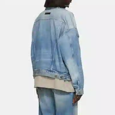 Fear of God Essentials FW22 Trucker Jacket Indigo