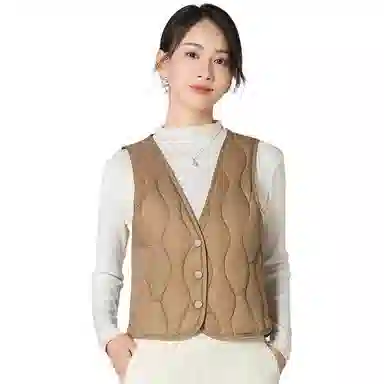 雅鹿 修身轻薄款保暖单排扣羽绒服 女款