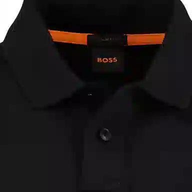 HUGO BOSS Stretch-Cotton Polo Shirt With Logo Psstch Polo