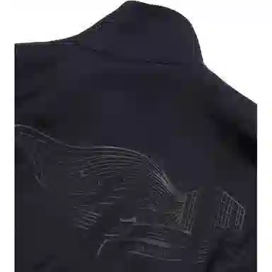 Acne Studios FW24 Zip-Up Logo Jacket Navy