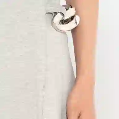 JW Anderson Asymmetric Hem Midi Dress Grey