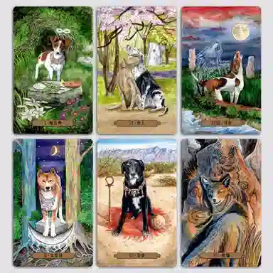 Magical dogs tarot