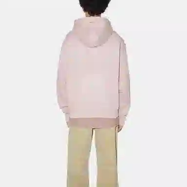 Acne Studios Face Hoodie Grey Pink