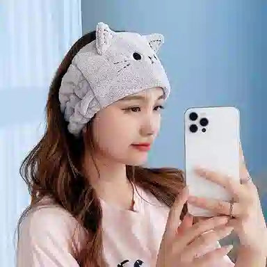 丹琴 可爱洗脸束发 敷面膜专用网红化妆头套头饰洗漱头箍 涤纶 发带 女款