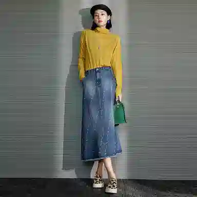 美洋 纯色休闲针织衫 女款