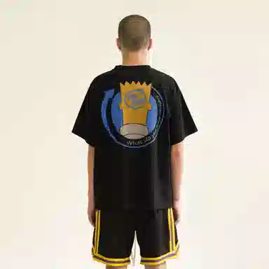 False Perception Graffiti Print Tee Black