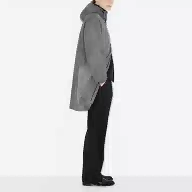 Burberry SS23 Logo Print Hooded Zip Jacket Grey