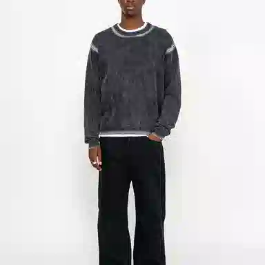 Stussy FW24 FADED COTTON KNIT CREW