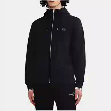 Fred Perry Hoodie Black