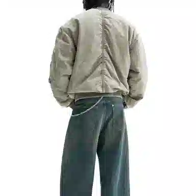 H&M Loose Fit Ribbed Pilot Jacket