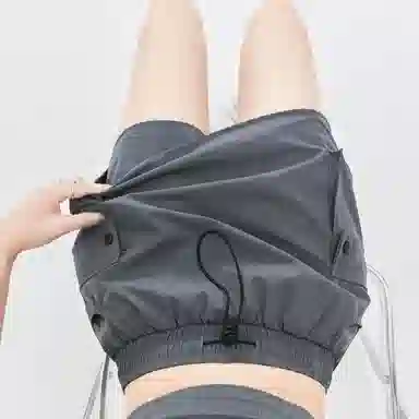 欧迪芬 高腰抽绳显瘦百搭半身裙工装短裙 女款