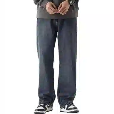 DUATOGE Vintage Loose Jeans Retro Blue