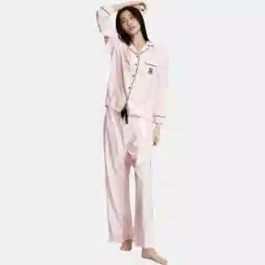 Victoria's Secret The Mix Pajama Set Pink Stripe