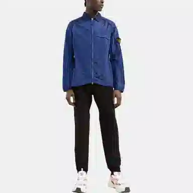 Stone Island SS22 Nylon Shirt Jacket Blue