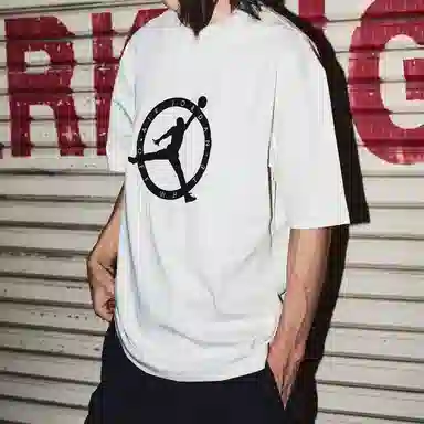 Jordan x OFF-WHITE Logo Embroidered T-Shirt