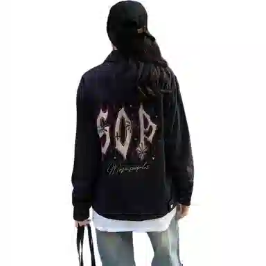 SOIEPLUS Vintage Denim Jacket