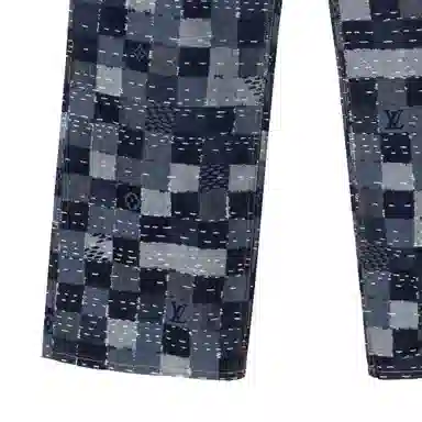 Louis Vuitton x Nigo FW25 Plaid Skate Denim Pants