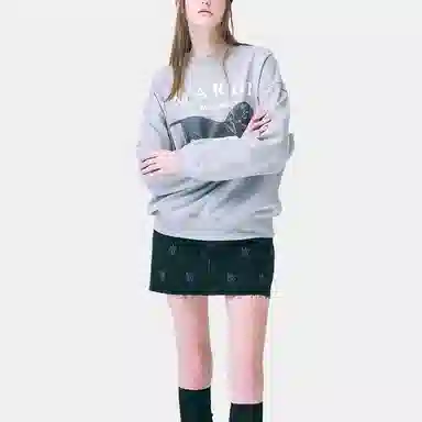 MARDI MERCREDI FW24 SWEATSHIRT DDANJI_GREY WHITE