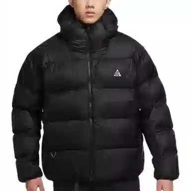 Nike ACG Logo Print Hoodie Jacket Black